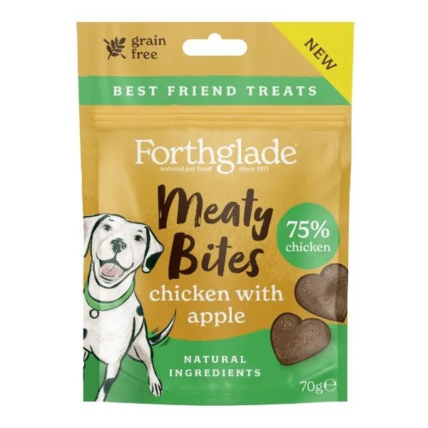 Forthglade Meaty Bites - Chicken with Apple 70g - The Dog Mix